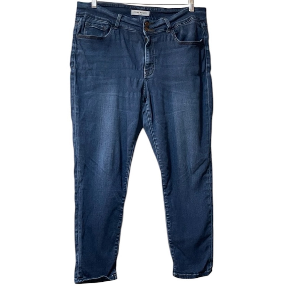 FLYING MONKEY platinum medium wash jeans size 20W